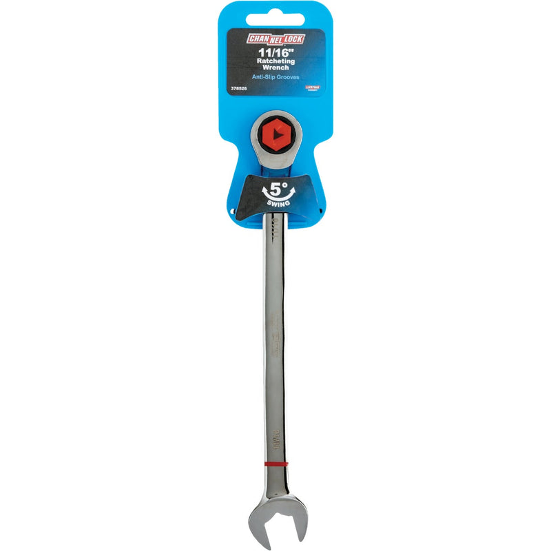 Channellock Standard 11/16 In. 12-Point Ratcheting Combination Wrench