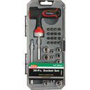 Do it Best Standard/Metric 1/4 In. Drive 6-Point Shallow Socket Set (39-Piece)