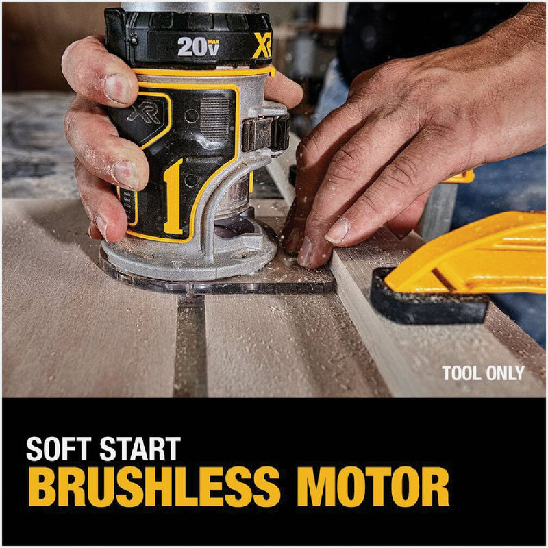 DEWALT 20V MAX XR Brushless Compact Cordless Router (Tool Only)