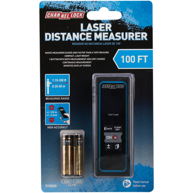 Channellock 100 Ft. Compact Laser Distance Measurer