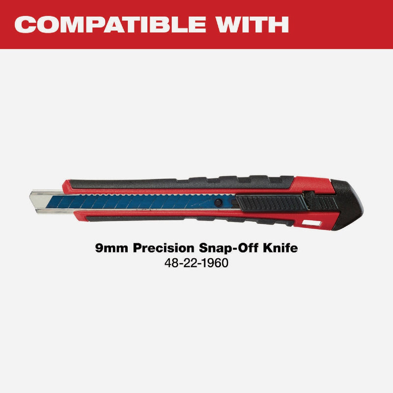 Milwaukee 9mm 13-Point Precision Snap-Off Knife Blade (10-Pack)