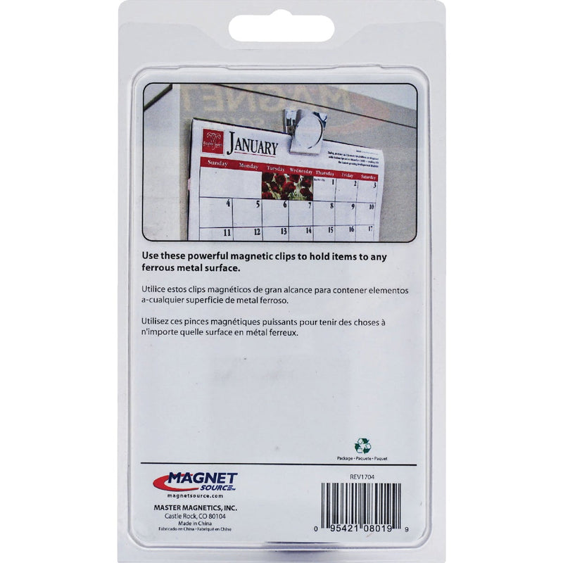 MagnetSource 9 Lb. Capacity Magnetic Metal Clips (2-Pack)