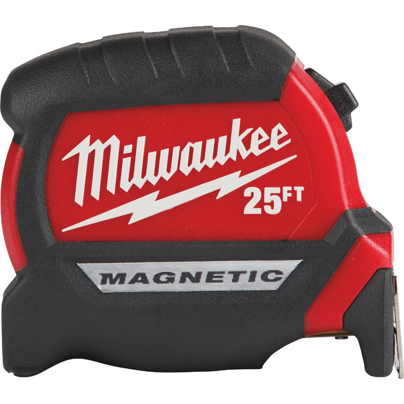 Milwaukee 25 Ft. Compact Wide Blade Magnetic Tape Measure