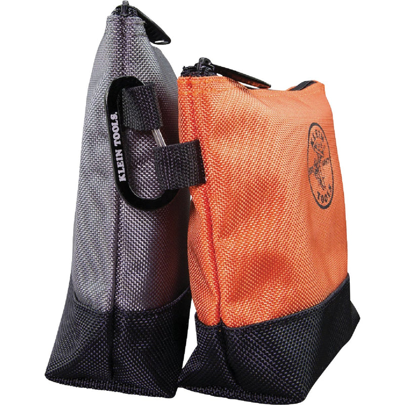 Klein 1-Pocket 8-1/2 In. & 9 In. Stand-Up Zipper Tool Bag (2-Pack)