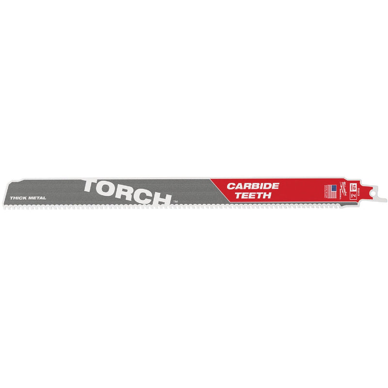 Milwaukee SAWZALL The TORCH 12 In. 7 TPI Metal Demolition Reciprocating Saw Blade with Carbide Teeth