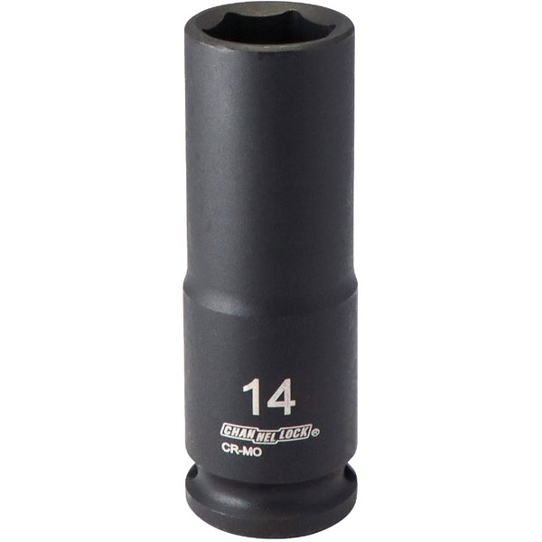 Channellock 3/8 In. Drive 14 mm 6-Point Deep Metric Impact Socket