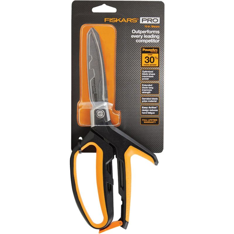 Fiskars PowerArc Easy Action 10 In. Stainless Steel Scissors