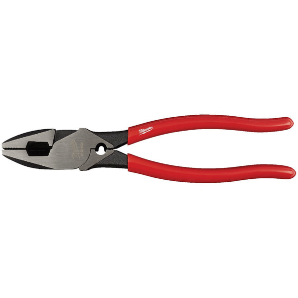 Milwaukee 9 In. Comfort Grip High Leverage Linesman Pliers with Crimper