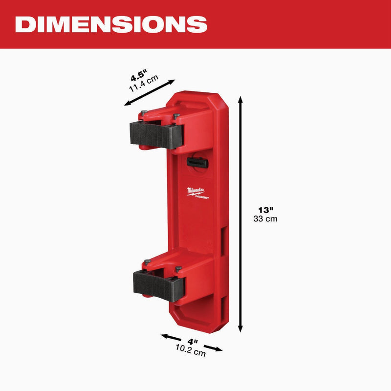 Milwaukee PACKOUT Long Handle Tool Holder, 15 Lb. Capacity