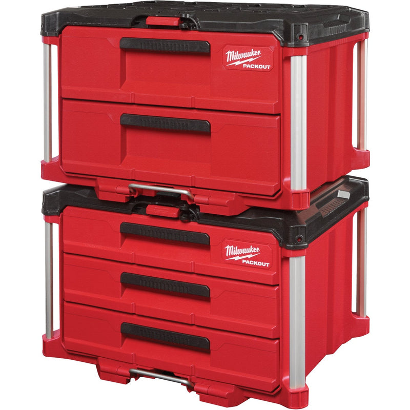 Milwaukee PACKOUT 3-Drawer Toolbox, 50 Lb. Capacity