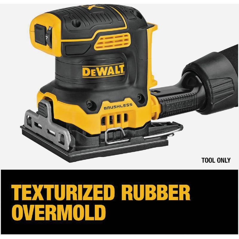 DEWALT 20V MAX XR Brushless 1/4 Sheet Variable Speed Cordless Sander (Tool Only)