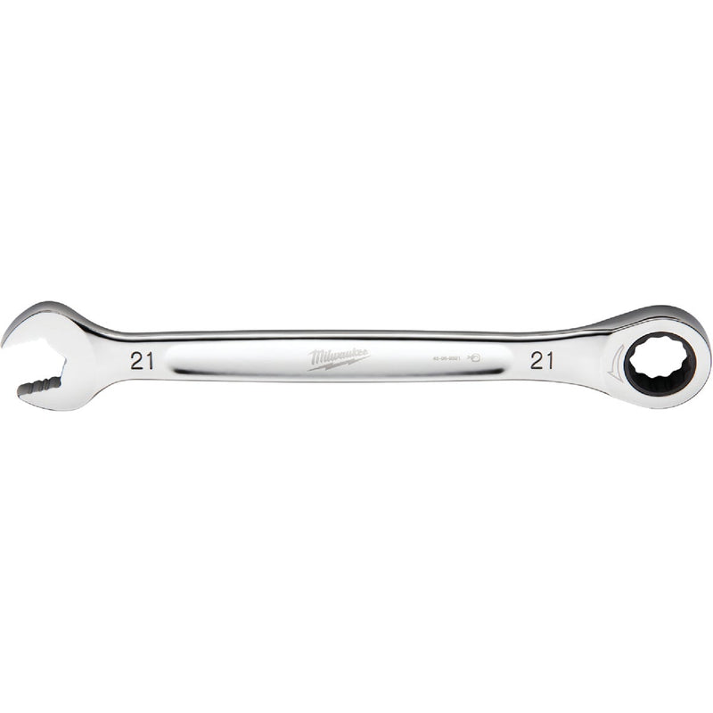 Milwaukee Metric 21 mm 12-Point Ratcheting Combination Wrench