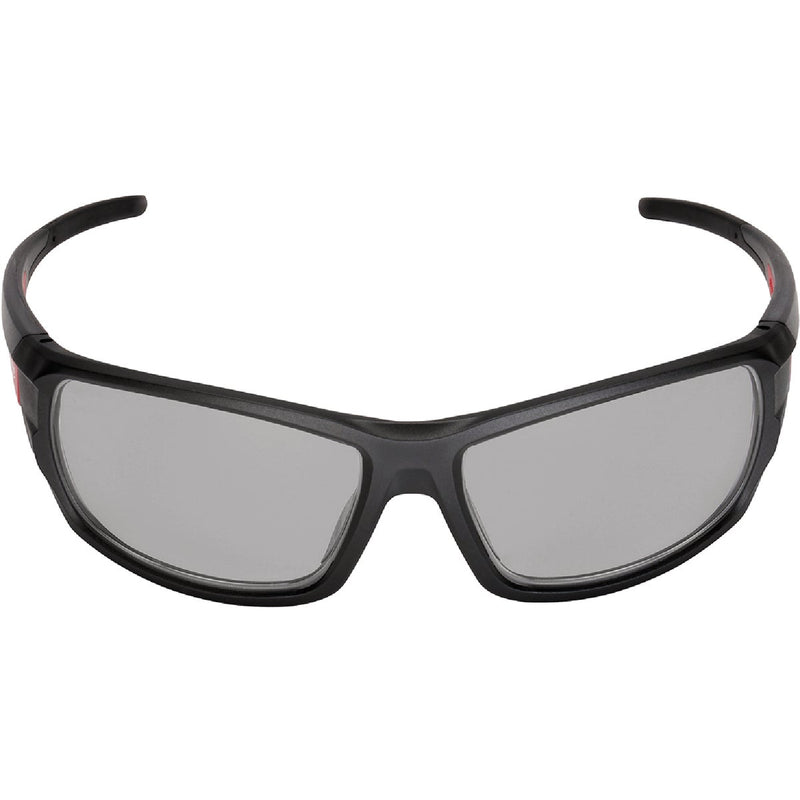 Milwaukee Performance Red & Black Frame Safety Glasses with Gray Fog-Free Lenses