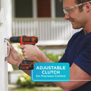 Black & Decker 12-Volt MAX Lithium-Ion 3/8 In. Cordless Drill Kit