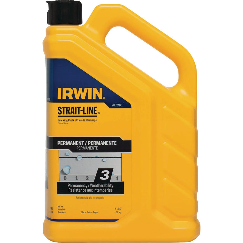 Irwin STRAIT-LINE 5 Lb. Permanent Black Marking Chalk