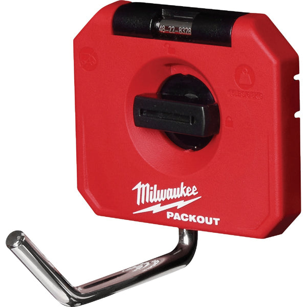 Milwaukee PACKOUT 4 In. Single Straight Hook, 15 Lb. Capacity