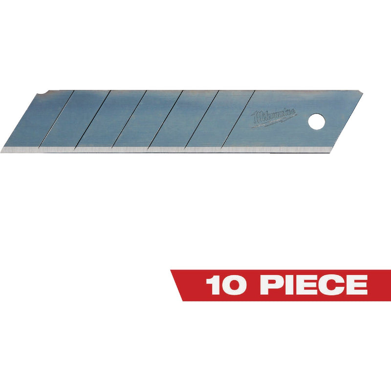 Milwaukee 25mm 7-Point Precision Snap-Off Knife Blade (10-Pack)