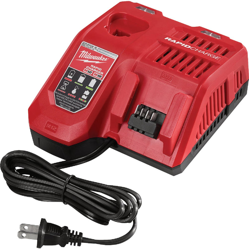 Milwaukee M12/M18 Lithium-Ion Multi-Voltage Rapid Battery Charger