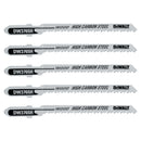 DeWalt T-Shank 3 In. x 12 TPI High Carbon Steel Jig Saw Blade, Trim/Coping Wood (5-Pack)