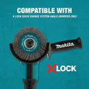 Makita X-LOCK 4-1/2 In. Crimped 0.012 In. Carbon Steel Cup Angle Grinder Wire Brush