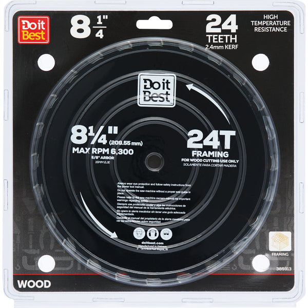 Do it Best Professional 8-1/4 In. 24-Tooth Framing Circular Saw Blade