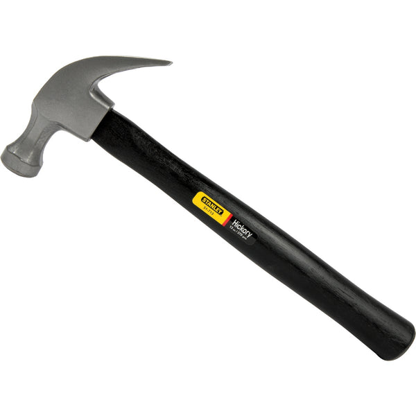Stanley 13 Oz. Smooth-Face Curved Claw Hammer with Hickory Handle