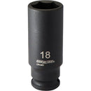 Channellock 3/8 In. Drive 18 mm 6-Point Deep Metric Impact Socket