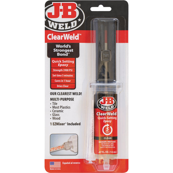 J-B Weld 0.47 Oz. ClearWeld Epoxy