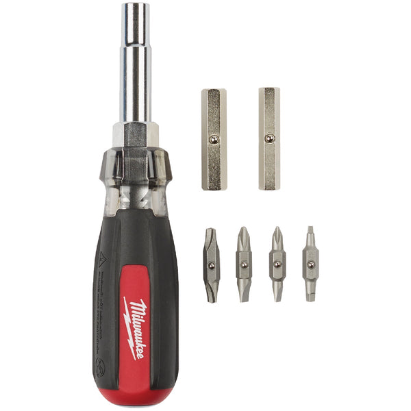 Milwaukee 13-in-1 Cushion Grip Multi-Bit Screwdriver with ECX