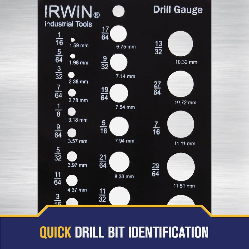 Irwin 1/16 In. to 1/2 In. Fractional Drill Gauge