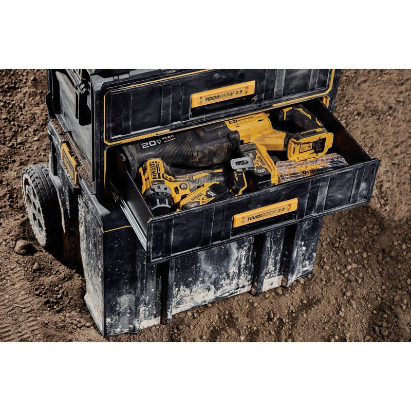 DEWALT ToughSystem 2.0 2-Drawer Toolbox, 22 Lb. Capacity