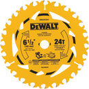 DEWALT 6 1/2 In. 24-Tooth Framing Circular Saw Blade