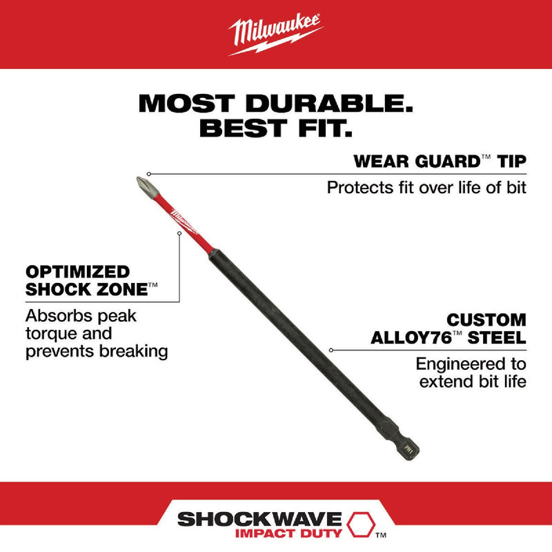 Milwaukee SHOCKWAVE 6 In. Impact Torx T25 Power Bit