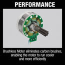 Makita 18 Volt LXT Lithium-Ion 4-1/2 In. - 5 In. Brushless X-LOCK Cordless Angle Grinder (Tool Only)