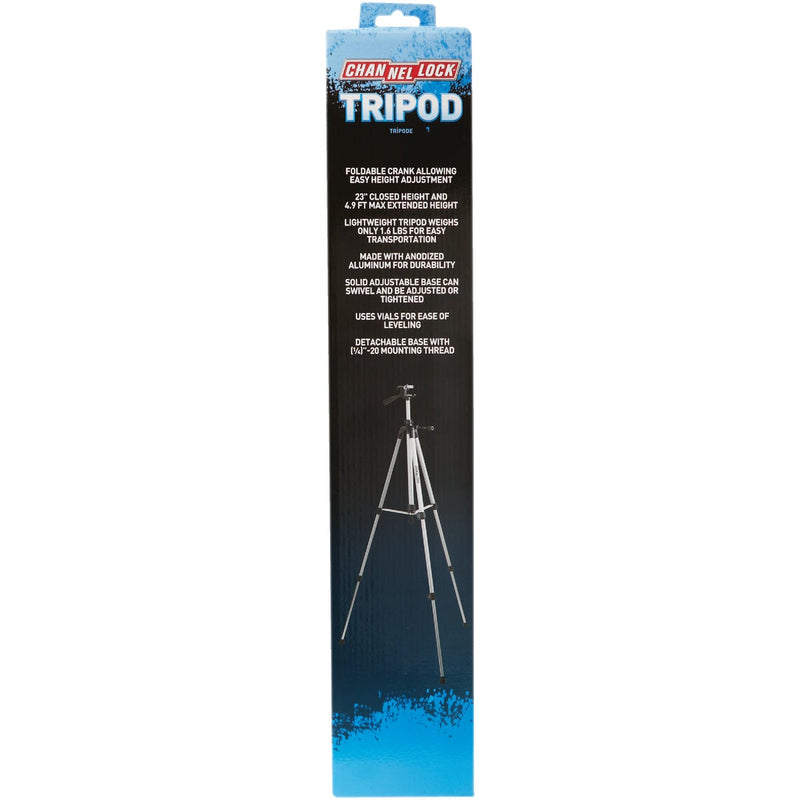 Channellock Laser Level Tripod with Tilting Head