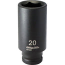 Channellock 3/8 In. Drive 20 mm 6-Point Deep Metric Impact Socket