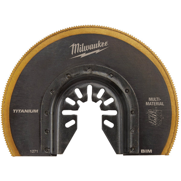 Milwaukee OPEN-LOK 3-1/2 In. Titanium Enhanced Bi-Metal Segmented Oscillating Blade
