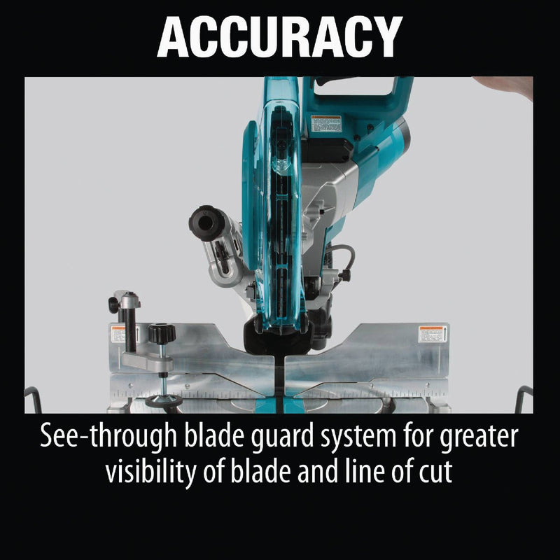 Makita 10 In. 15-Amp Dual-Bevel Sliding Compound Miter Saw with Laser