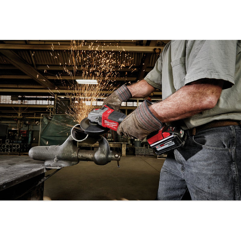 Milwaukee M18 FUEL 4-1/2 In. / 6 In. Brushless Braking Cordless Angle Grinder with Paddle Switch No Lock (Tool Only)