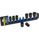 Channellock Metric 3/8 In. Drive 6-Point Shallow Impact Driver Set (8-Piece)