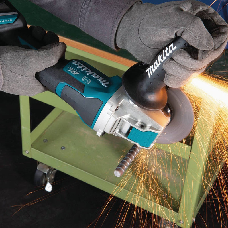 Makita 18 Volt LXT Lithium-Ion 4-1/2 In. - 5 In. Brushless X-LOCK Cordless Angle Grinder with Paddle Switch (Tool Only)