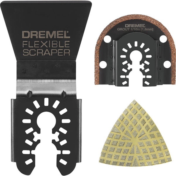 Dremel Universal Oscillating Grout & Tile Blade Assortment (3-Piece)