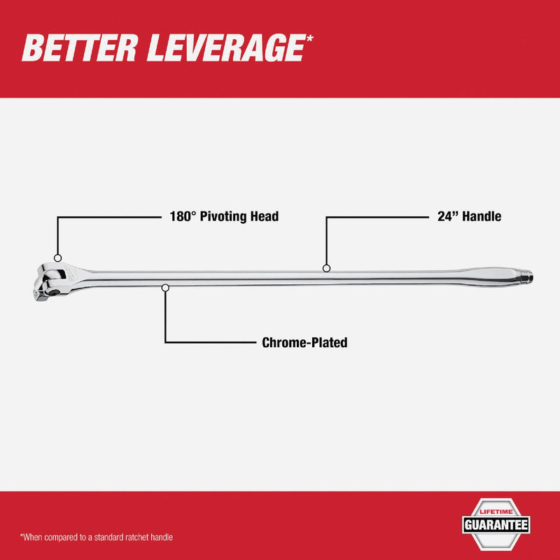 Milwaukee 1/2 In. Drive 24 In. Breaker Bar