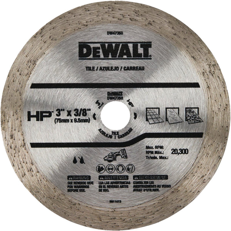 DEWALT 3 In. HP Continuous Tile Blade