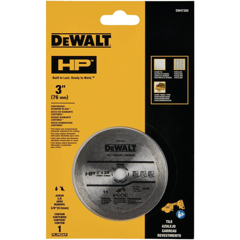 DEWALT 3 In. HP Continuous Tile Blade