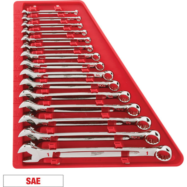 Milwaukee Standard 12-Point Combination Wrench Set (15-Piece)