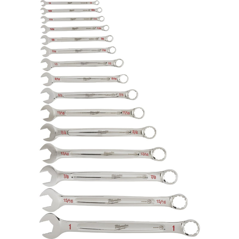 Milwaukee Standard 12-Point Combination Wrench Set (15-Piece)