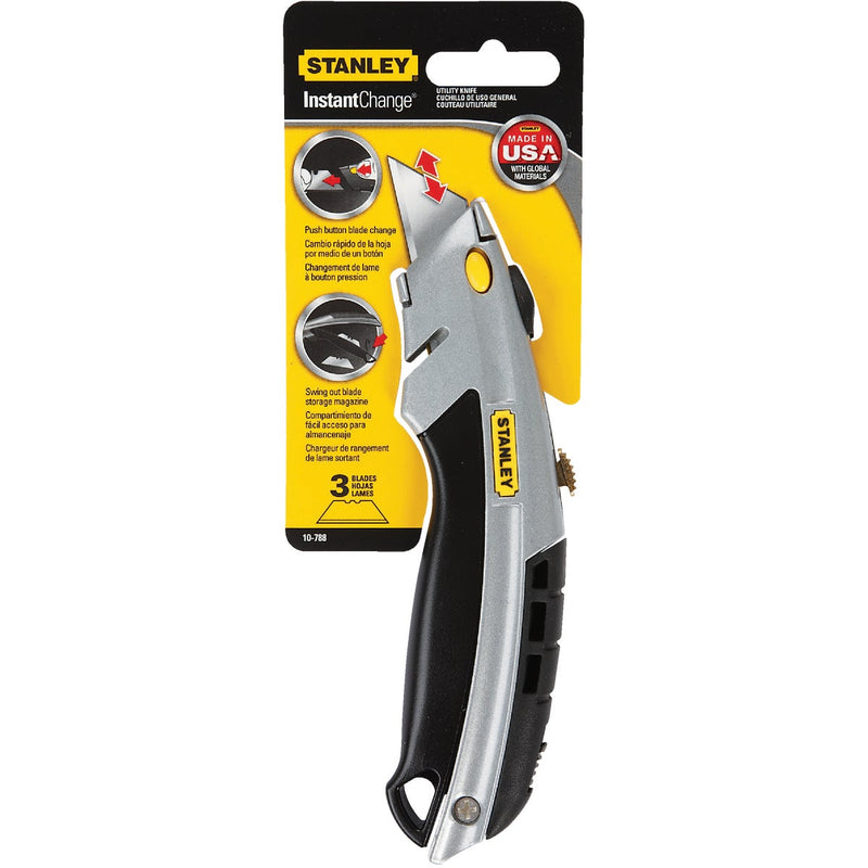 Stanley InstantChange Retractable Straight Utility Knife