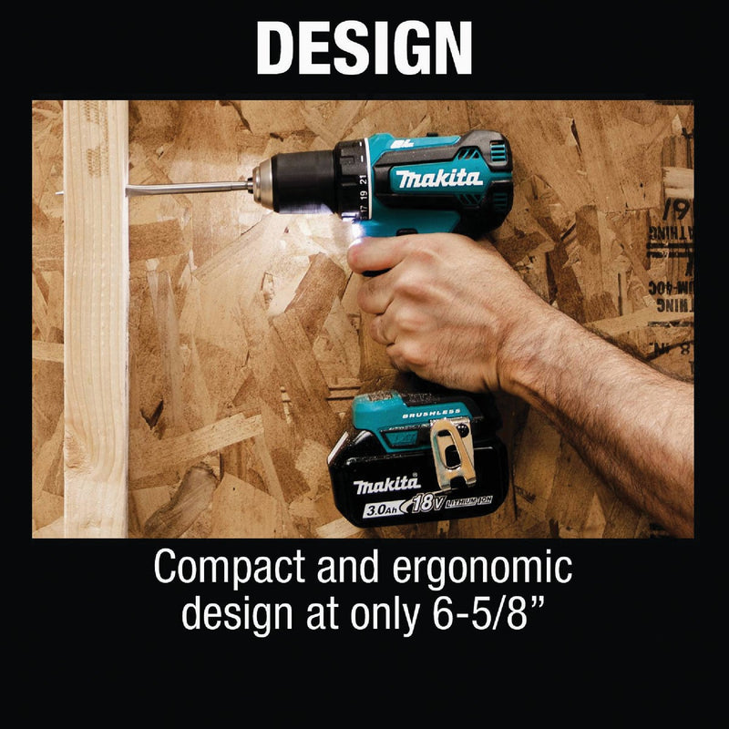 Makita 18-Volt LXT Lithium-Ion 1/2 In. Brushless Cordless Drill/Driver Kit