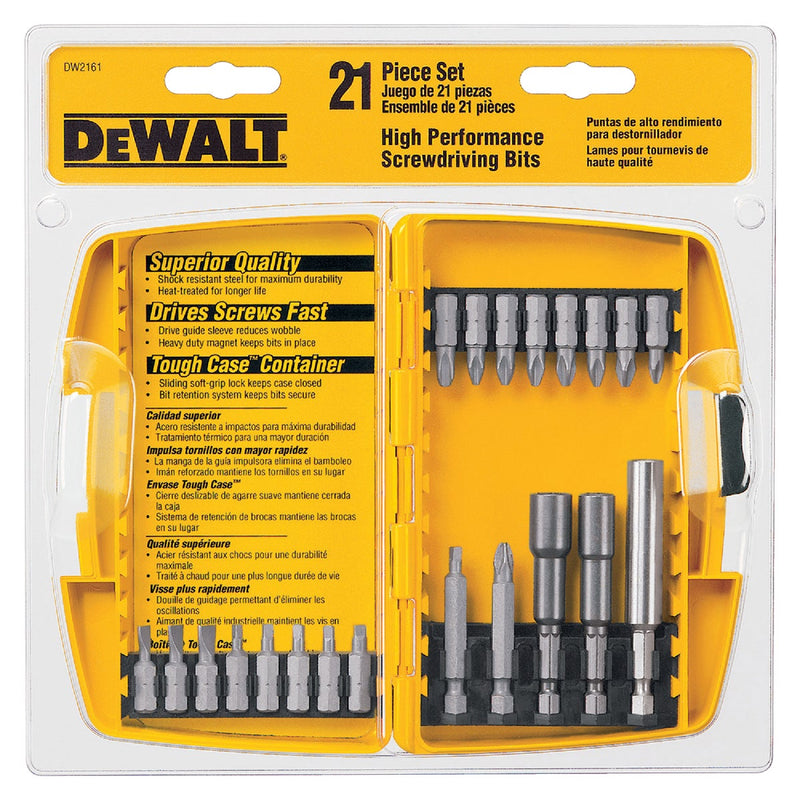 DEWALT 21-Piece Screwdriver Bit Set